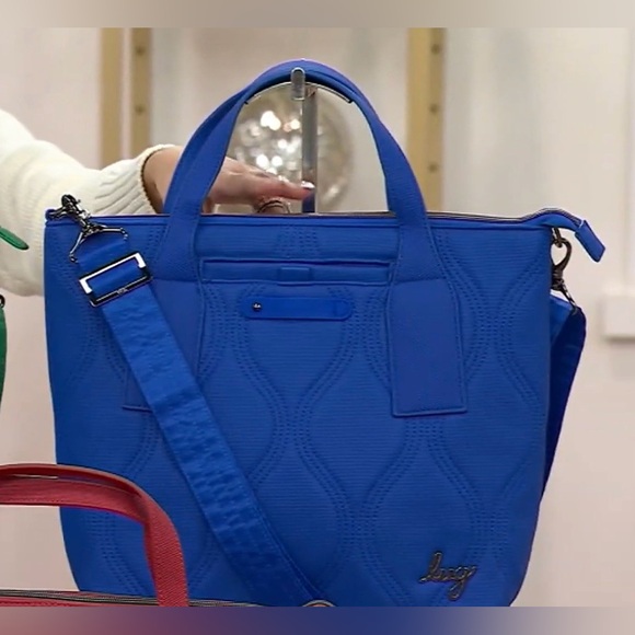 Lug Alto Matte Luxe Vegan Leather Tote. Sapphire blue. NWT - Picture 5 of 8